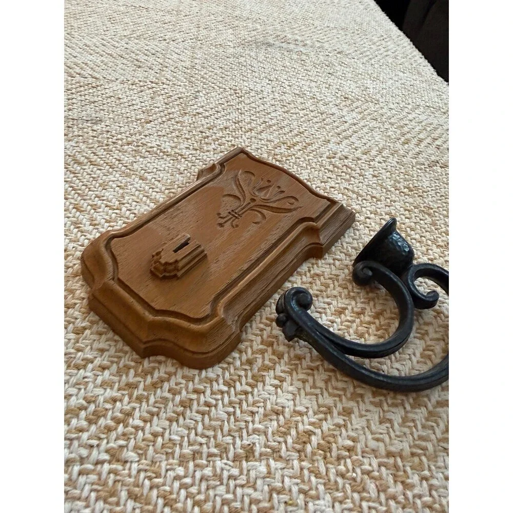 Vintage Plastic Wall Candle Sconce Decor